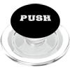 Push! Funny Workout Gym Meme, Trainer Sl PUSH/Personal Trainer/Amante della palestra/Meme divertente allenamento PopSockets PopGrip per MagSafe