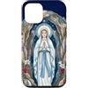 Happy Catholics Custodia per iPhone 12/12 Pro Rosario Nostra Signora di Lourdes Beata Madre Maria Cattolica