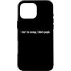 YO! Custodia per iPhone 16 Pro Max I Don't Do Revenge I Delete People Divertente Sarcasmo Citazione
