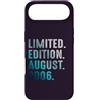 Birthday Gift Limited Edition August 200 Custodia per iPhone Air Edizione Limitata Agosto 2006 Retro Vintage 2006