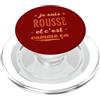 Rousse Humour Message Drôle Couleur de C Sono Rossa ed è così Donna Capelli Umorismo PopSockets PopGrip per MagSafe