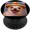 Cute Funny Dog Chihuahua Theme Art Meme Carino Divertente Felice Chihuahua Cane Sombrero Sfocato Meme PopSockets PopGrip Adesivo