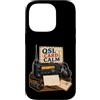 Jimbeels Custodia per iPhone 14 Pro QSL CARD CALM Radio Cartolina Stazione