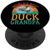 Duck Gifts for Duck Lovers Mondo migliore anatra nonno anatra PopSockets PopGrip Adesivo