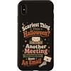 The Coffee & Ghost Club Custodia per iPhone XS Max Halloween Ufficio Umorismo Incontro Scherzo E-mail collega