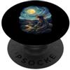 Axolotl Lovers Starry Night Van Gogh Art Axolotl PopSockets PopGrip Adesivo