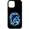 Blue Dolphin Wave Ocean Marine Life Custodia per iPhone 12 mini Dolphin Wave Ocean Marine che salta delfino blu