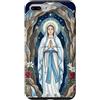 Happy Catholics Custodia per iPhone 7 Plus/8 Plus Rosario Nostra Signora di Lourdes Beata Madre Maria Cattolica