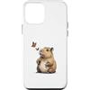 Timowo Studio Custodia per iPhone 12 mini Capibara Con Farfalle