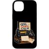 Jimbeels Custodia per iPhone 14 Plus QSL CARD CALM Radio Cartolina Stazione