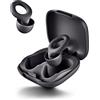 NGS NOON BLACK - Orecchie anti-bruite per dormire, viaggiatore, sensibilità e bruit. Silicone riutilizzabile, costanti S/M/L. Boîtier. Réduction du bruit : 23 dB (SNR). Ho certificato DPI. Noir