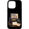 Jimbeels Custodia per iPhone 15 Pro Max QSL CARD CALM Radio Cartolina Stazione