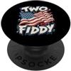 250th July 4th Souvenirs Humor Due Fiddy Funny Patriotic Meme Bandiera Americana 250 luglio 4 PopSockets PopGrip Adesivo