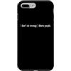YO! Custodia per iPhone 7 Plus/8 Plus I Don't Do Revenge I Delete People Divertente Sarcasmo Citazione