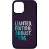 Birthday Gift Limited Edition August 200 Custodia per iPhone 12/12 Pro Edizione Limitata Agosto 2006 Retro Vintage 2006