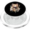 Wild Blossom Art Adorabile Orso Cucciolo Floreale Acquerello Illustrazione PopSockets PopGrip per MagSafe