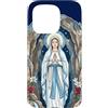 Happy Catholics Custodia per iPhone 15 Pro Rosario Nostra Signora di Lourdes Beata Madre Maria Cattolica