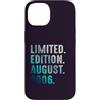 Birthday Gift Limited Edition August 200 Custodia per iPhone 14 Edizione Limitata Agosto 2006 Retro Vintage 2006