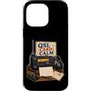 Jimbeels Custodia per iPhone 14 Pro Max QSL CARD CALM Radio Cartolina Stazione