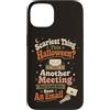 The Coffee & Ghost Club Custodia per iPhone 13 Halloween Ufficio Umorismo Incontro Scherzo E-mail collega