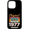 Vintage Birthday Collection Custodia per iPhone 15 Pro Max Originale 1977 Vintage Cassette Birthday Edition