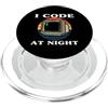 Software Developer Retro Coding Apparel Programmer Retro Computer I Code At Night PopSockets PopGrip per MagSafe