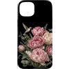 Hummingbird Apparel For Kids and Adults Custodia per iPhone 15 Plus Colibrì Peonia Floreale Giardino Botanico Amante degli Uccelli