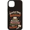 The Coffee & Ghost Club Custodia per iPhone 14 Plus Halloween Ufficio Umorismo Incontro Scherzo E-mail collega