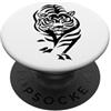 Wildlife Safari Zoo Tiger Birthday Holid Tigre da caccia, grande gatto, idea regalo per guardiani dello zoo per uomini e donne PopSockets PopGrip Adesivo