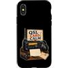 Jimbeels Custodia per iPhone X/XS QSL CARD CALM Radio Cartolina Stazione