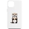 Timowo Studio Custodia per iPhone 13 Lontra Con Conchiglia