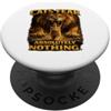 Fearless Feline Outfitters Cats Fear Absolutely Nothing Divertente maglietta grafica Cats Lover Lion PopSockets PopGrip Adesivo
