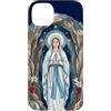 Happy Catholics Custodia per iPhone 14 Plus Rosario Nostra Signora di Lourdes Beata Madre Maria Cattolica