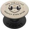 Gym Queen Lifts Bilanciere per sollevamento pesi, per coppie, palestra, romanticismo, regina PopSockets PopGrip Adesivo