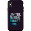 Birthday Gift Limited Edition August 200 Custodia per iPhone X/XS Edizione Limitata Agosto 2006 Retro Vintage 2006