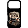 Jimbeels Custodia per iPhone 17 Pro Ink Roller Ready Rullo Inchiostro Tipografia