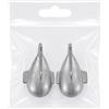 Trend Sinker Piombo Deep Teaser da Traina, Evoluzione del Piombo Guardiano, Zavorra Compatta per Pesca dalla Barca, Assetto Stabile con Alette Laterali, Kit 2 pz,4 pz e 6 pz. (Grey - 2 PZ, 200 gr)