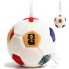 Generico Peluche a forma di pallone da calcio WM 2026, mini pallone da calcio da 4,72 da usare come ciondolo per borse, regalo per bambini, gadget WM 2026 per i tifosi