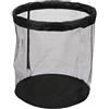 Generic Cestino per palline, nero/bianco, grande capacità, per piscina sportiva, diametro 45,7 cm, tessuto a rete, per patio, terrazza, giardino, esterno, cortile, garage, capannone, sala giochi, palestra