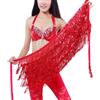 VAYEODEYU Sciarpa da Donna di Danza del Ventre con Monete Multicolori(Red)
