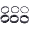 PAMINGONO Distanziali per Serie Sterzo in Fibra di Carbonio Set da 6, Spessori 2mm/3mm/5mm/10mm, Rondelle Leggere e Resistenti per Bici da Strada, Compatibili con Attacco Manubrio 28,6mm