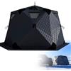 SENODON Riparo da Ghiaccio Isolante Nordic Legend Explorer Series con Fondo Largo, per 6-10 Persone, Ideale per la Pesca sul Ghiaccio