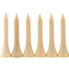 WWYYZAYC 100 Tee da Golf in Legno Supporti for Palline in Legno Lunghezza 42mm 54mm 70mm 83.0mm Micro Testa(Wooden Tees 70mm)