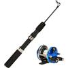 Generico Canna da Pesca con Mulinello | Canna Da Pesca Retrattile Con Mulinello | Set da Viaggio in Fibra di Carbonio per Persico Trota Pesce Gatto Crappie Lago Fiume Mare Sponda