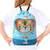 Genérico Zaino da spiaggia con coulisse, borsa da nuoto impermeabile con cartoni animati, 35 cm, organizer per separazione a secco e bagnato, supporto per attrezzature, porta accessori per il pesce