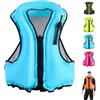 Generic River Vest Gonfiabile Ultra Leggero con Gonfiaggio Istantaneo per Pesca Mosca Trota Fiume Uso(Blue)
