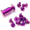 HanOaki Kit di viti per racchetta da ping pong Butterfly 535 con mandrino e undici bulloni in lega di metallo per una presa sicura (viola)