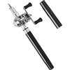 Lylithuif Canna da pesca Mulinello Combo Mini Penna Tasca portatile Telescopica Leggera Penna per canna da pesca in fibra di vetro per gli appassionati di pesca all'aperto sul lago fluviale (Argento)