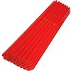 cyclingcolors 72x Copriraggi Bici Ruote Copriruota 235 mm (cerchi 21) Tubo Decorazione Protezione MTB Passeggino Carrozzina Moto Pit Dirt Bike (rosso)