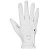 Equestro Guanto in Tessuto Tecnico con Glitter S, Bianco